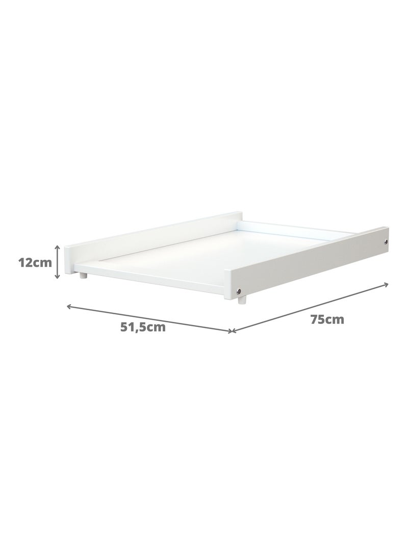 Webaby - plan à langer amovible mona pour lit bébé en bois 60 x 120 cm Beige clair - Kiabi
