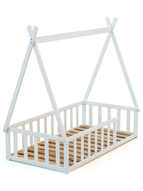 Webaby - tipi bed in hout wit 70 x 140 cm - Kiabi Webaby - tipi bed in hout wit 70 x 140 cm - Kiabi