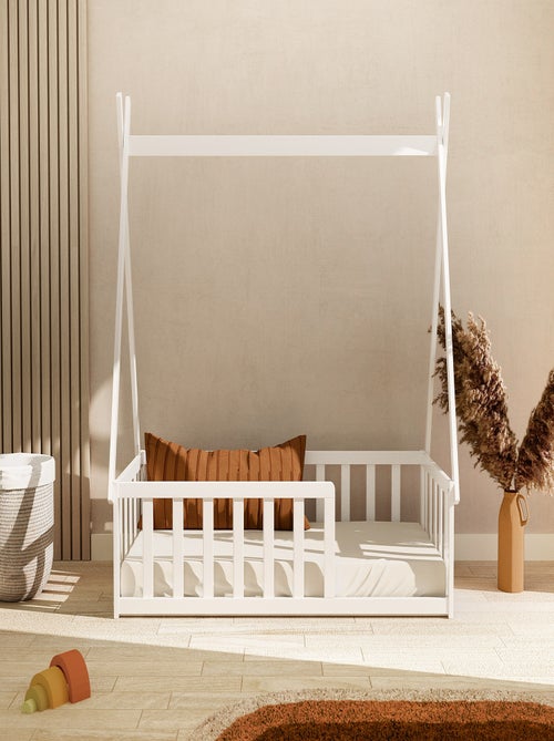 Webaby - tipi bed in hout wit 70 x 140 cm - Kiabi Webaby - tipi bed in hout wit 70 x 140 cm - Kiabi