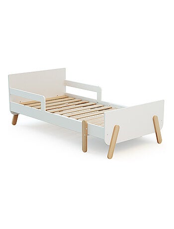 Webaby - uitschuifbaar houten kinderbed 80x140-165-190 pirate - wit