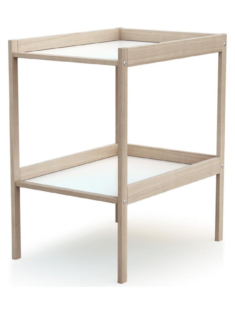 Webaby - verschoontafel met 1 plank in hout beuken onbewerkt milo Hazelnootbruin - Kiabi
