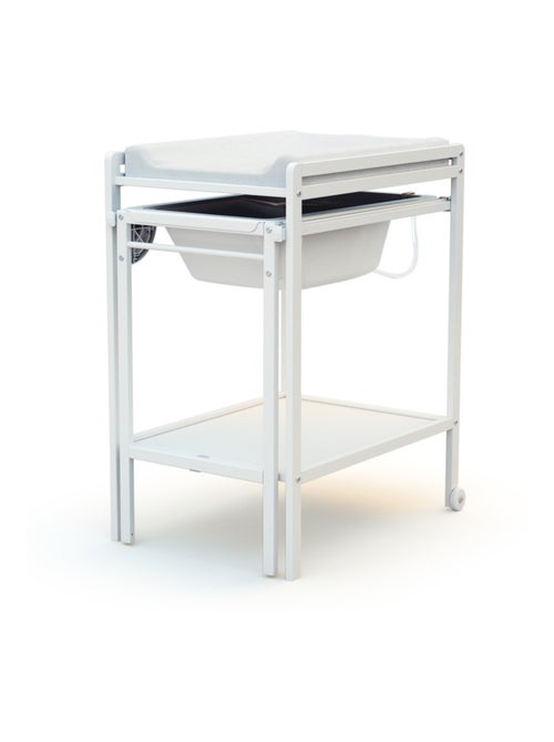 Webaby - verschoontafel met bad lilo in hout wit - Kiabi Webaby - verschoontafel met bad lilo in hout wit - Kiabi