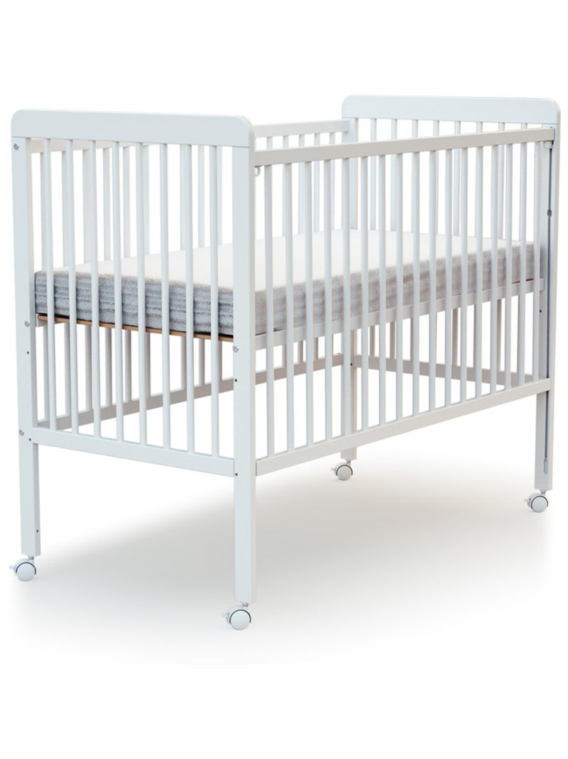 Webaby - verschuifbaar zijbed livo in hout wit 60 x 120 cm Wit - Kiabi