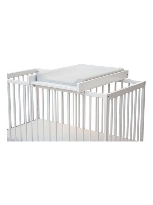 Webaby - verwijderbaar verschoonoppervlak voor babybedje mona in hout wit en beuken 60 x 120 cm - Kiabi Webaby - verwijderbaar verschoonoppervlak voor babybedje mona in hout wit en beuken 60 x 120 cm - Kiabi