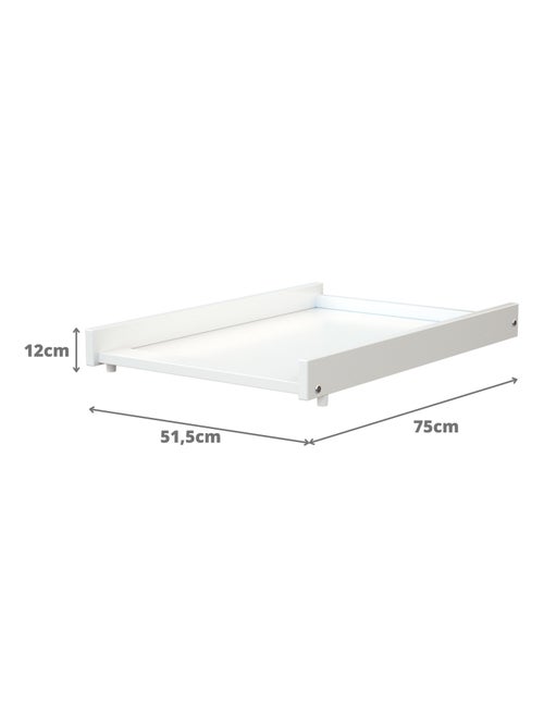 Webaby - verwijderbaar verschoonoppervlak voor babybedje mona in hout wit en beuken 60 x 120 cm - Kiabi Webaby - verwijderbaar verschoonoppervlak voor babybedje mona in hout wit en beuken 60 x 120 cm - Kiabi