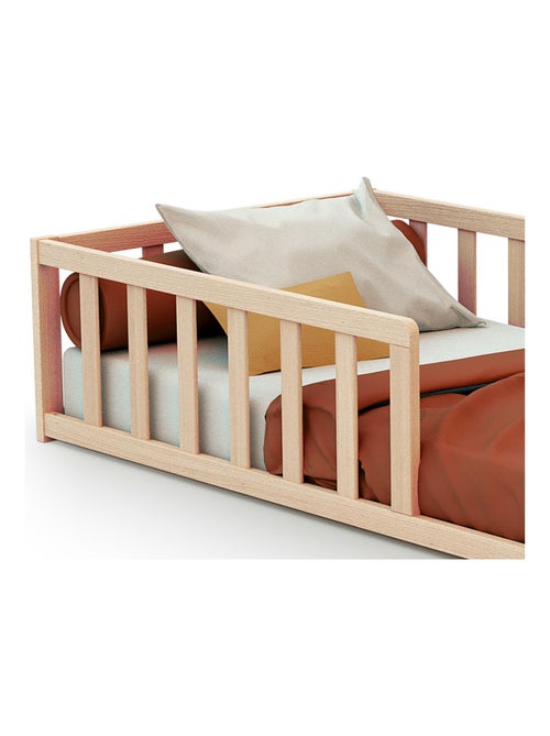 Webaby - vloerbed kinderbed in hout natuurlijke beuk 70 x 140 cm kaïa - Kiabi Webaby - vloerbed kinderbed in hout natuurlijke beuk 70 x 140 cm kaïa - Kiabi