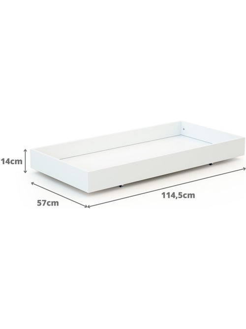 Webaby -tiroir de lit bébé en bois rolo 60 x 120 - Kiabi