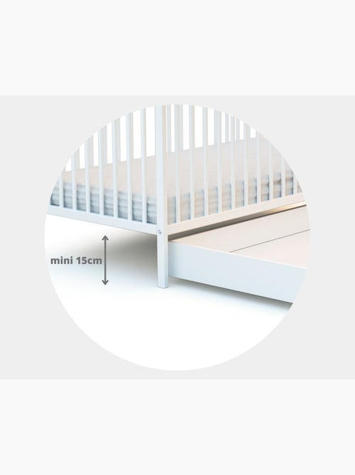 Webaby -tiroir de lit bébé en bois rolo 60 x 120 - Kiabi