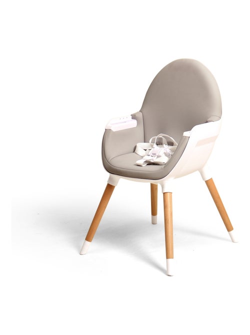 Webaby hoge kinderstoel in kunststof wit en grijs - Kiabi Webaby hoge kinderstoel in kunststof wit en grijs - Kiabi