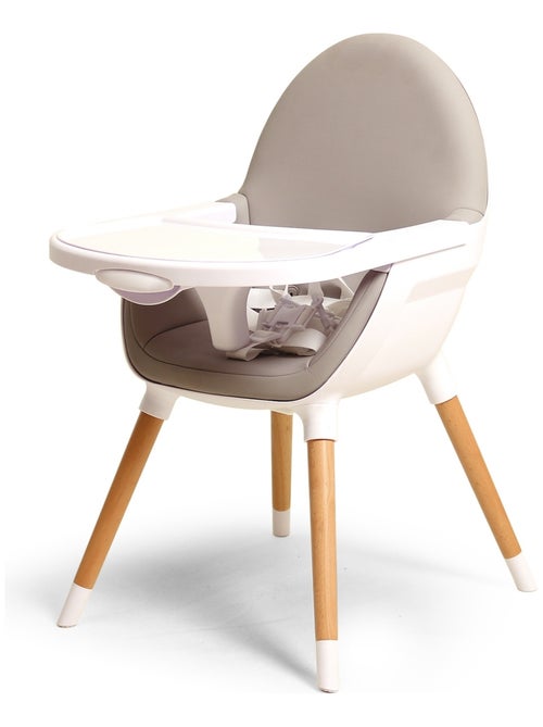 Webaby hoge kinderstoel in kunststof wit en grijs - Kiabi Webaby hoge kinderstoel in kunststof wit en grijs - Kiabi