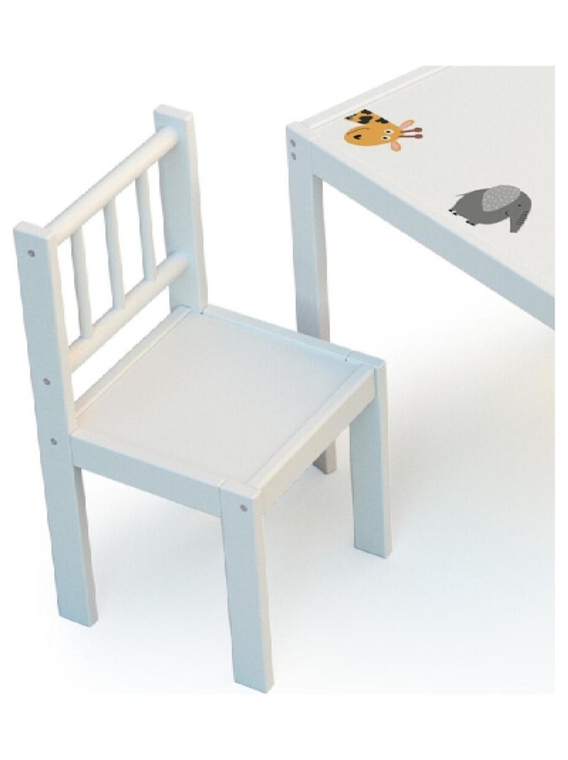 Webaby kinderstoel in hout wit Wit - Kiabi