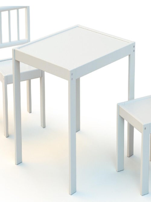 Webaby kindertafel in hout wit - Kiabi Webaby kindertafel in hout wit - Kiabi