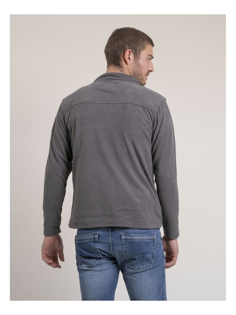 Wecatlon fleece vest met rits Grijs - Kiabi