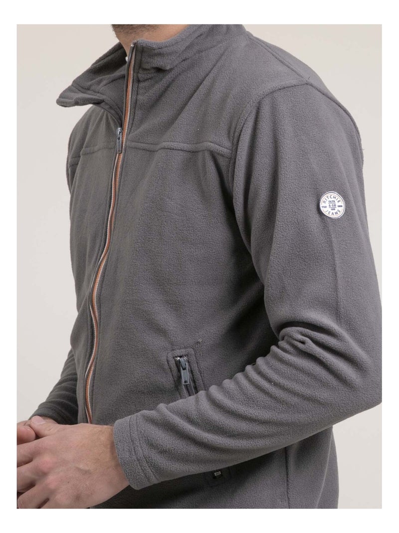 Wecatlon fleece vest met rits Grijs - Kiabi