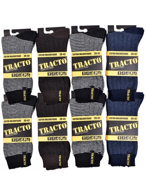 Werkzokken TRACTO Pro Kwaliteit - Set van 8 - Kiabi Werkzokken TRACTO Pro Kwaliteit - Set van 8 - Kiabi