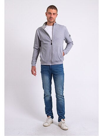 WESTUNION sweatshirt met hoge hals en ritssluiting