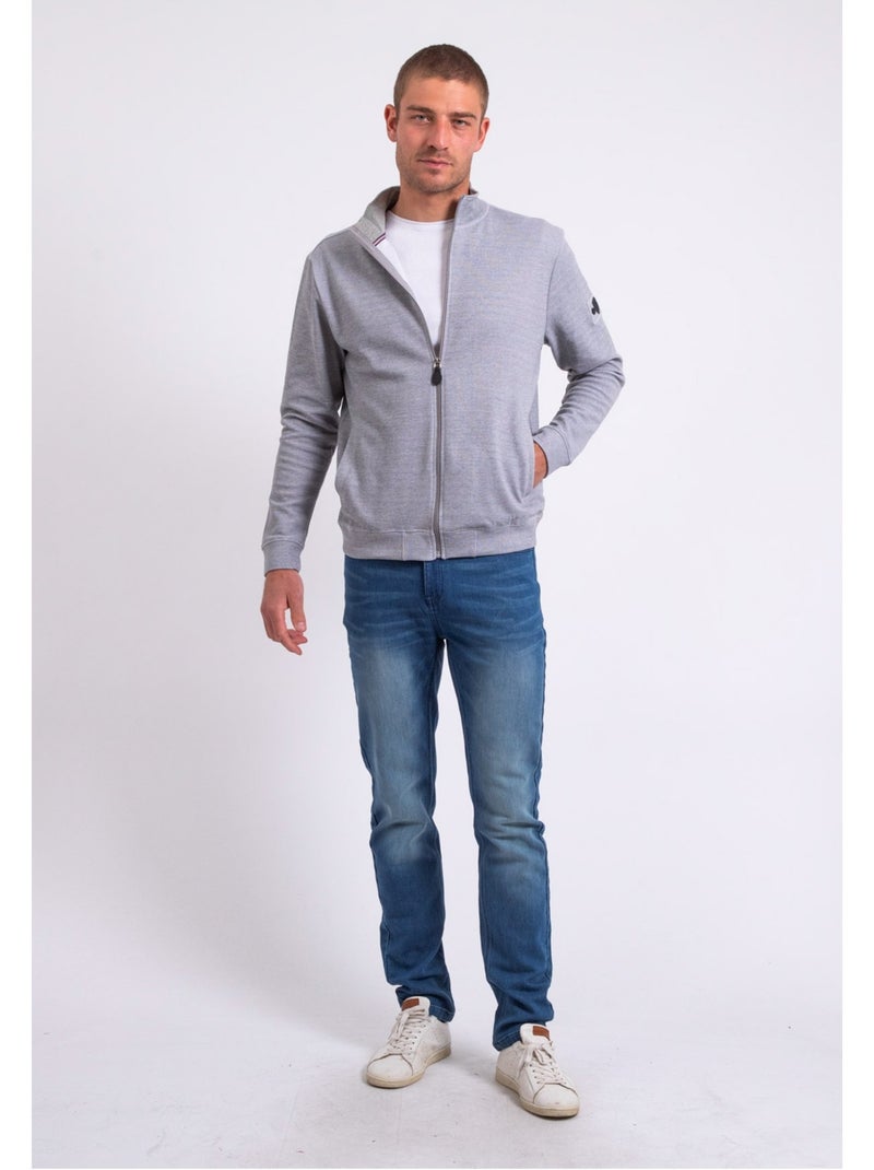 WESTUNION sweatshirt met hoge hals en ritssluiting Zwart - Kiabi