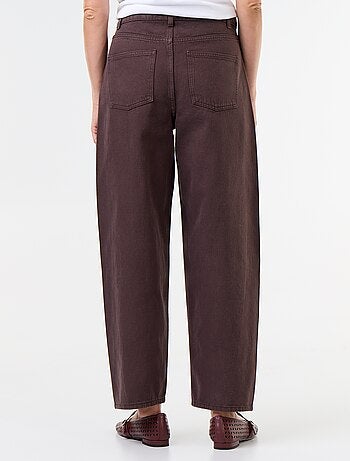 Wide fit jeans met decoratieve studs