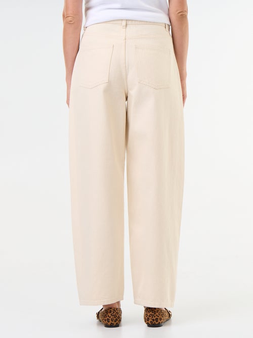 Wide fit jeans met decoratieve studs - Kiabi