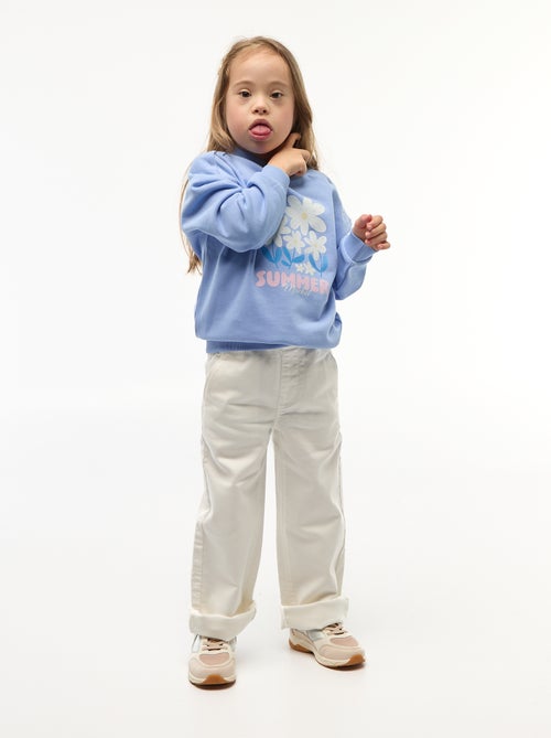 Wide leg-broek - collectie gemakkelijk aan te trekken - Kiabi