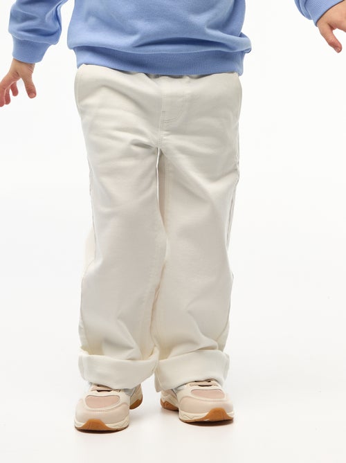Wide leg-broek - collectie gemakkelijk aan te trekken - Kiabi