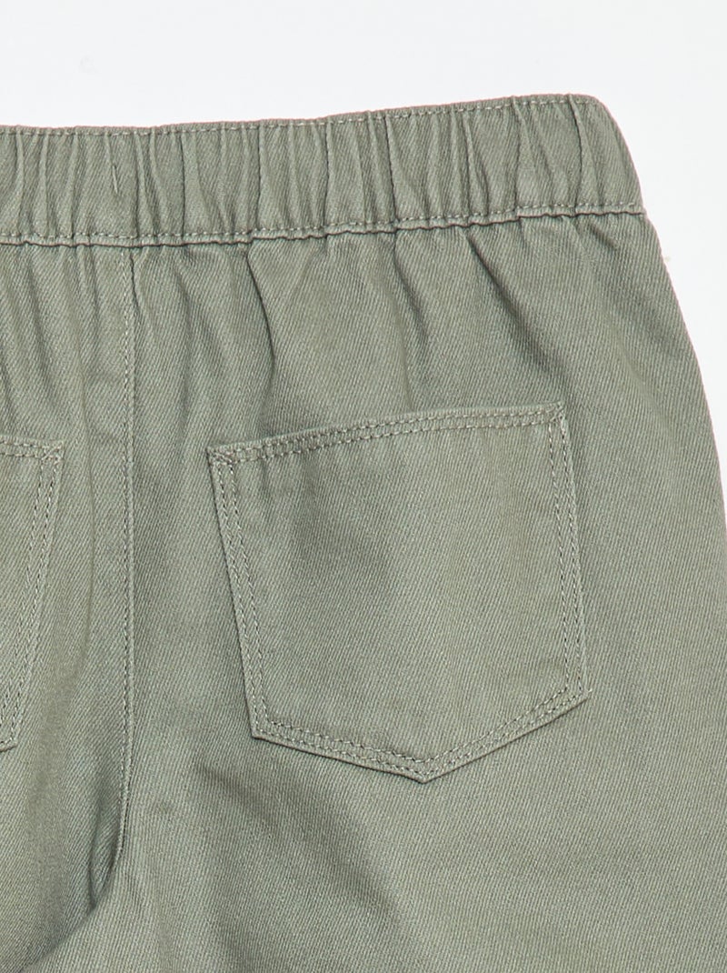 Wide leg broek - Comfortabelere pasvorm Groen - Kiabi