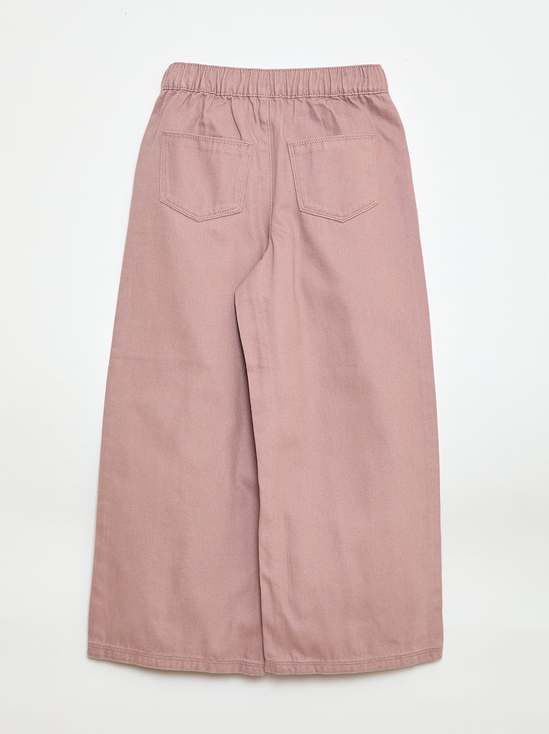 Wide leg broek - Comfortabelere pasvorm Rose - Kiabi