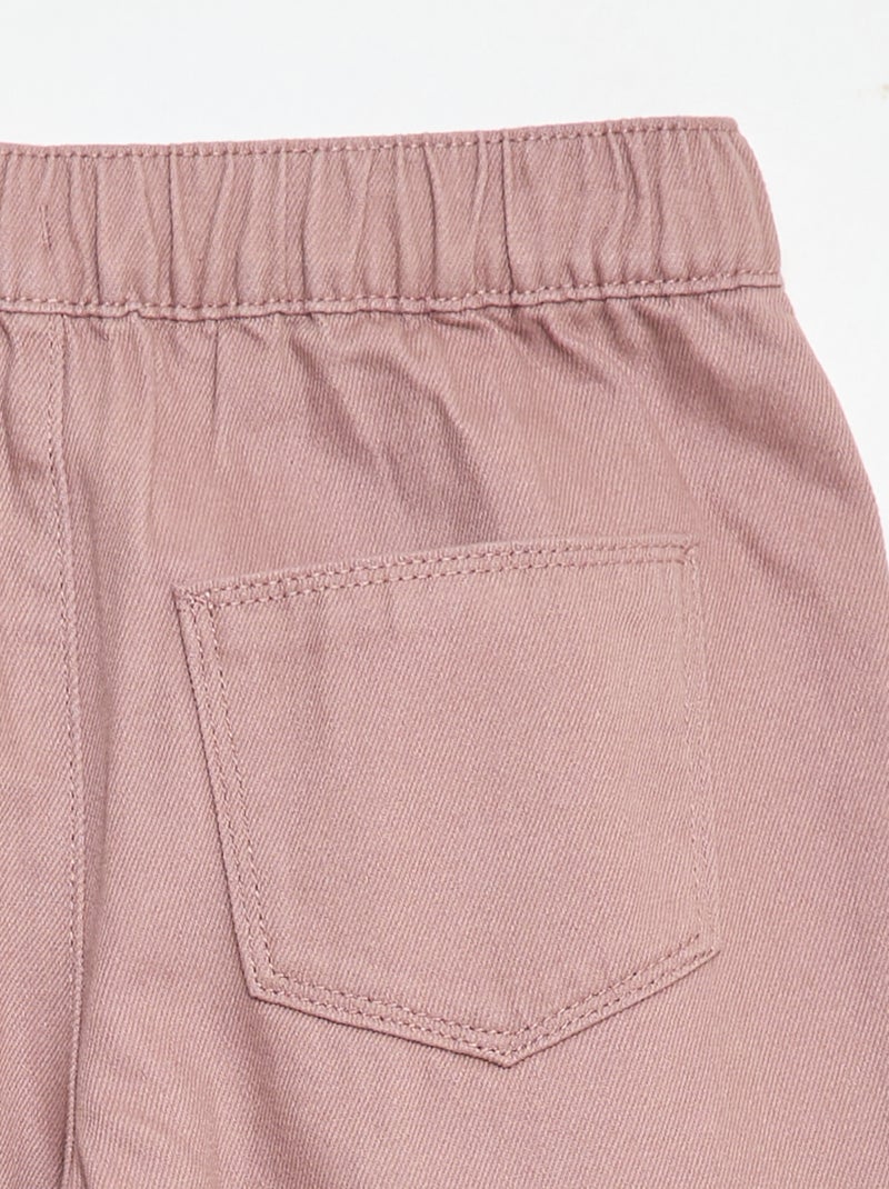 Wide leg broek - Comfortabelere pasvorm Rose - Kiabi