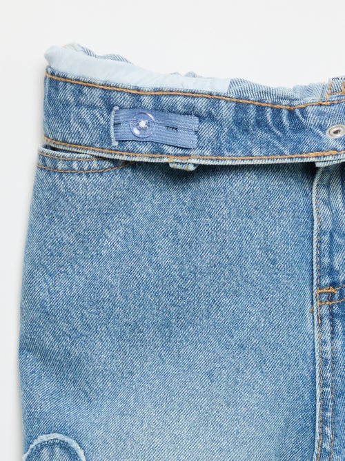 Wide leg-broek met borduurwerk - Kiabi