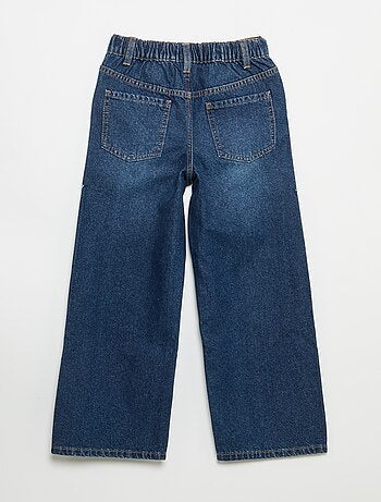 Wide leg-broek met borduurwerk