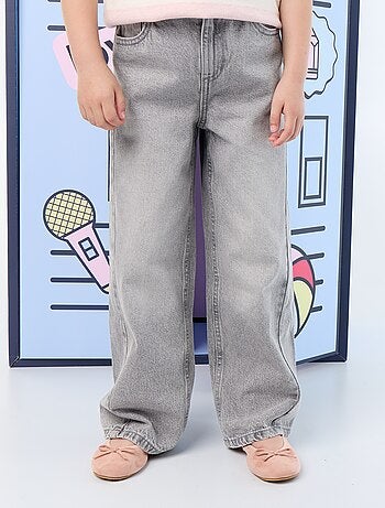 Wide leg-broek met borduurwerk