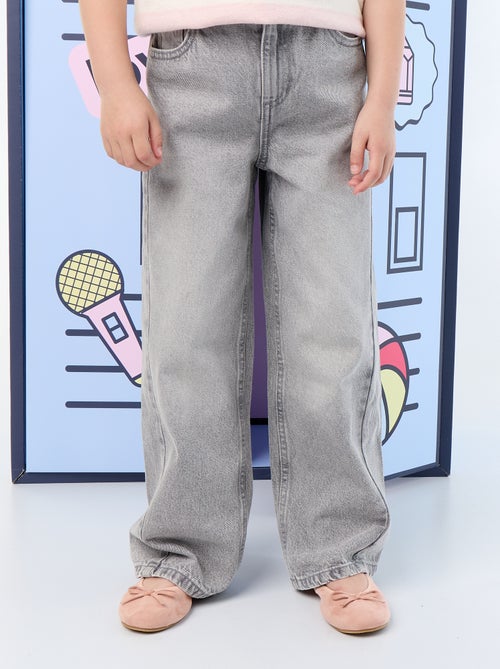 Wide leg-broek met borduurwerk - Kiabi