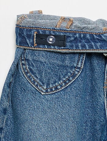 Wide leg-broek met hartjesborduurwerk