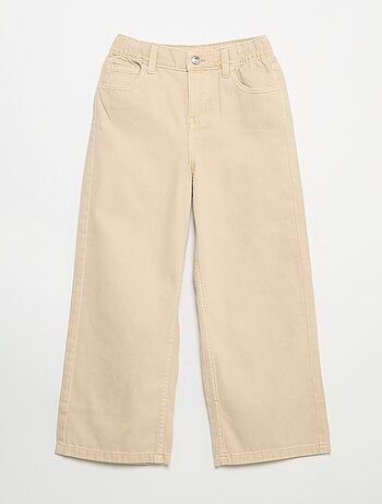 Wide leg-broek met verstelbare taille
