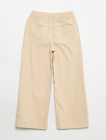 Wide leg-broek met verstelbare taille