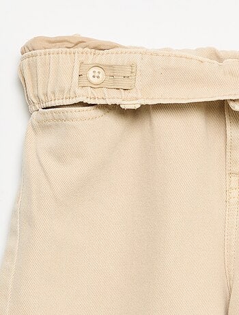 Wide leg-broek met verstelbare taille
