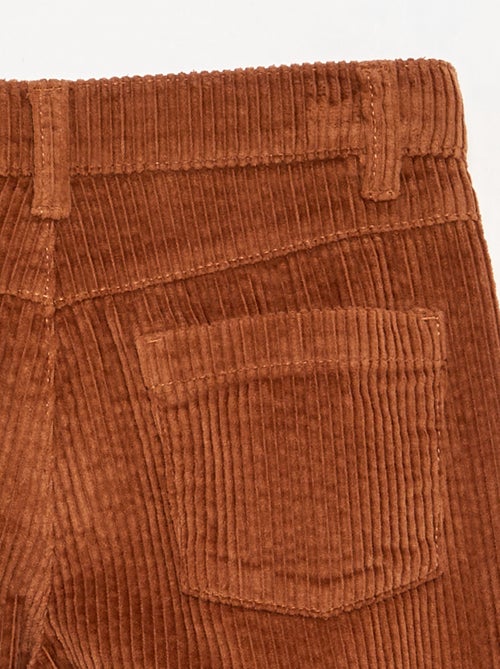 Wide leg-broek van ribfluweel - Kiabi