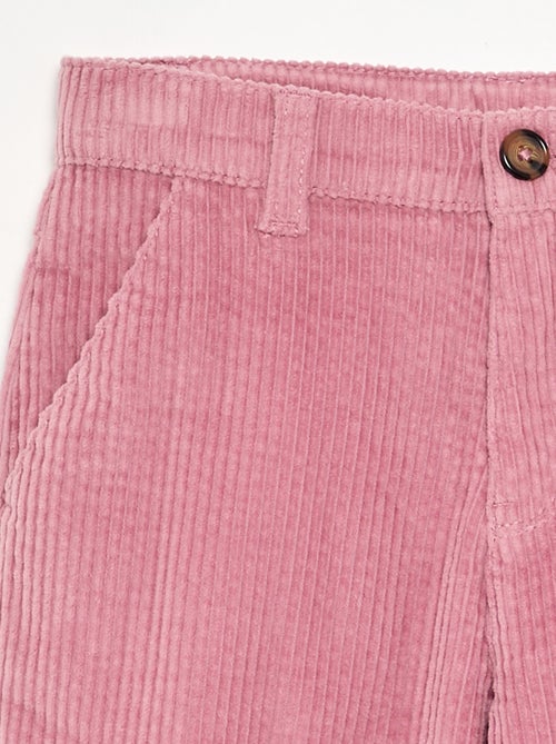Wide leg-broek van ribfluweel - Kiabi