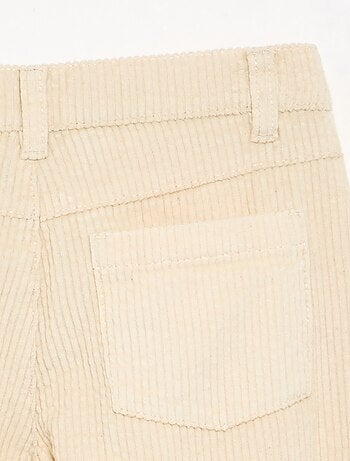 Wide leg-broek van ribfluweel