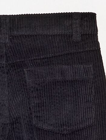 Wide leg-broek van ribfluweel