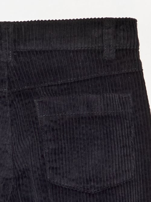 Wide leg-broek van ribfluweel - Kiabi