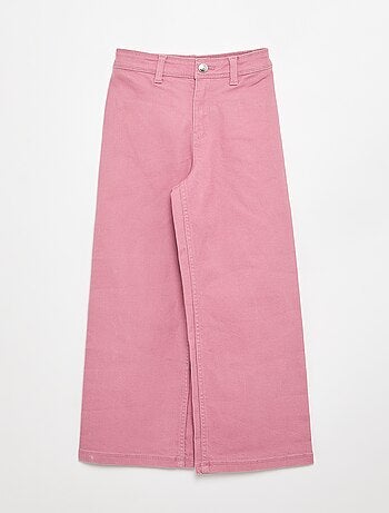 Wide leg broek zonder zakken aan de voorkant