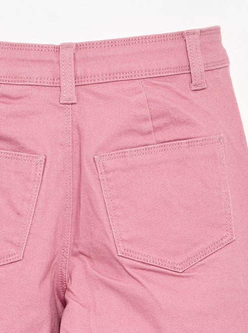 Wide leg broek zonder zakken aan de voorkant - Kiabi