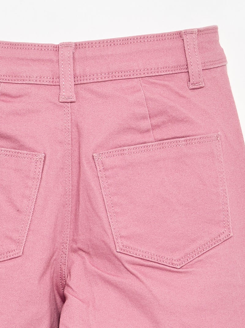 Wide leg broek zonder zakken aan de voorkant Rose - Kiabi