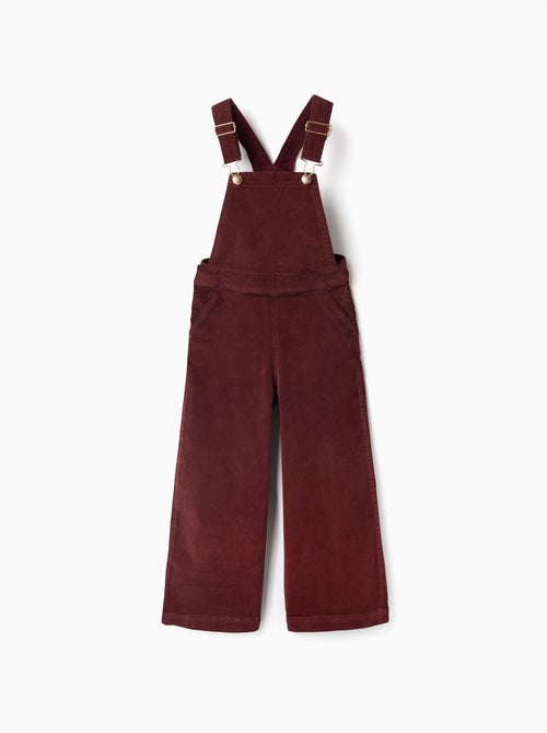 Wide leg corduroy tuinbroek - Kiabi