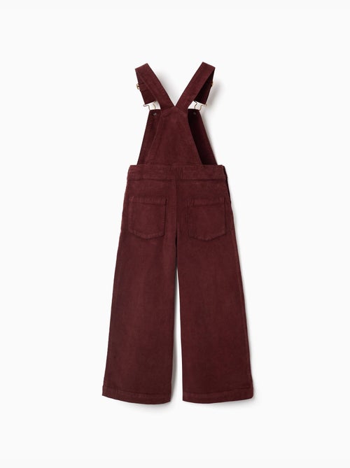 Wide leg corduroy tuinbroek - Kiabi