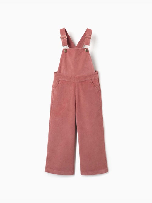 Wide leg corduroy tuinbroek - Kiabi