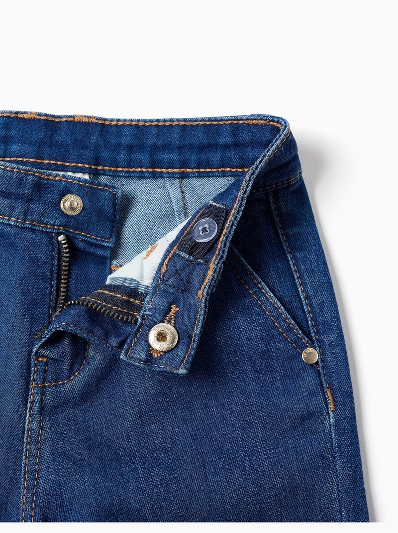 Wide leg denim broek Blauw Blauw - Kiabi