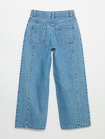 Wide leg fit broek met zilverkleurige fantasie studs