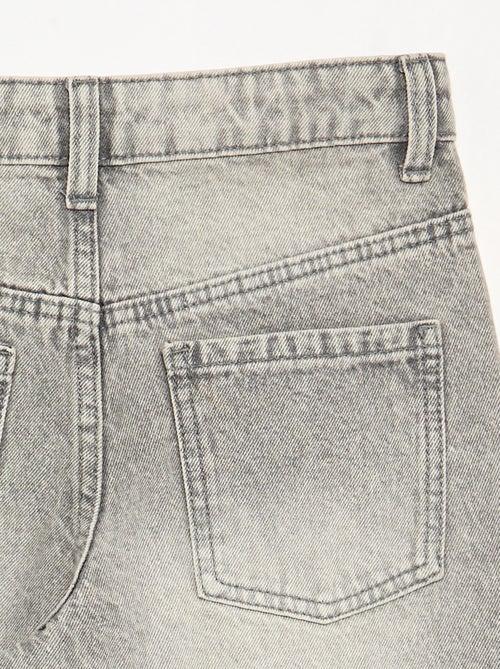 Wide leg fit broek met zilverkleurige fantasie studs - Kiabi